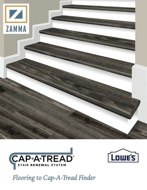 Closed Stairs, Staircase Remodel Diy, Pine Stair Treads, Vinyl Stair Treads, Stairs Makeover Ideas, Laminate Stairs, Wood Stair Treads, Vinyl Stairs, Diy Staircase