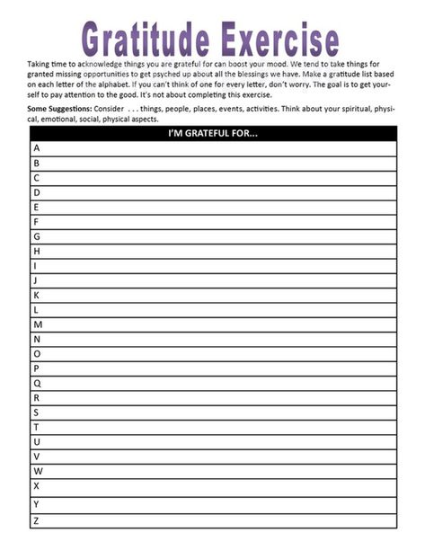 Gratitude is a tool to use when clients are filtering out the positive and focusing on the negative. The negativity bias is a natural phenomenon for humans that must be challenges with intent.... Gratitude Exercise, Group Therapy Activities, Gratitude Activities, Relapse Prevention, Mental Health Activities, Recreation Therapy, Group Counseling, Health Activities, Mental Health Counseling