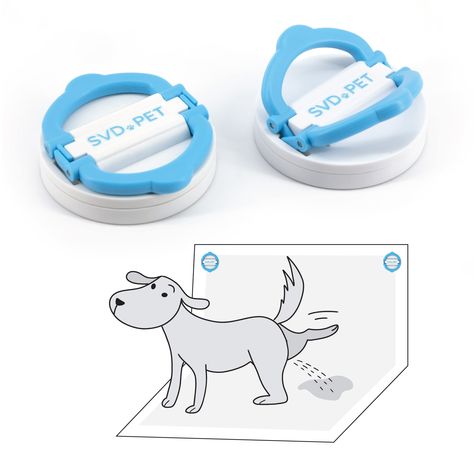 SVD.PET (2-Pack Potty Training Pad Magnetic Holder, Strong Magnets with Easy-Lifted Handles, Perfect for Leg-Lifting Marking Dog Litter Box, Dog Pee Pads, Dog Potty Training, Dog Potty, Puppy Pads, Dog Pee, Cat Spray, Perfect Legs, Strong Magnets