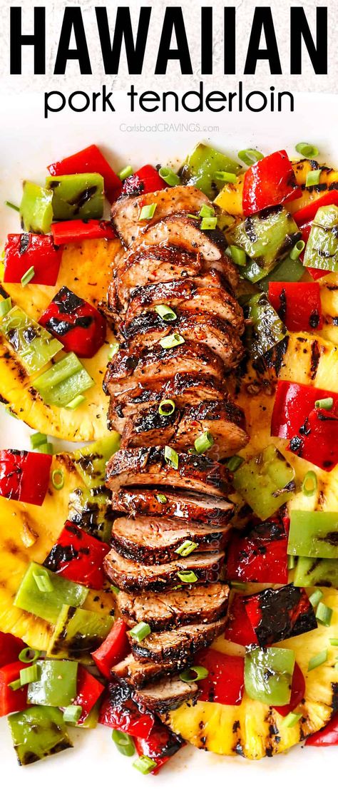 Jalapeño Cream Cheese Stuffed Pork Tenderloin, Marinated Pork Loin Recipes Oven, Best Damn Pork Tenderloin, Teriyaki Marinade For Pork Tenderloin, Hawaii Pork Recipes, Hawaiian Pork Recipes, Pork Marinade Recipes Tenderloin, Pork Tenderloin Recipes Asian, Summer Pork Loin Recipes