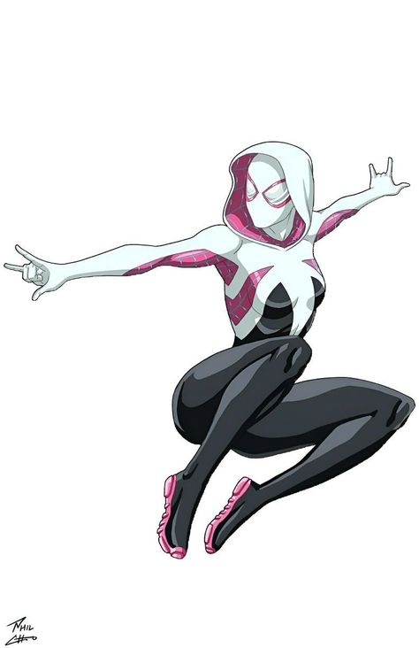 Silk Spiderman, Spider Gwen Comics, Spiderman Gwen, Spider Gwen Art, Gwen Spiderman, Spiderman And Spider Gwen, Marvel Spider Gwen, Phil Cho, Miles Spiderman