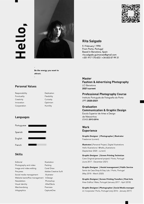 Portfolio Cv Design, Interior Design Resume Examples, Graphic Design Curriculum Vitae, Graphic Resume Design, Portfolio Resume Design, Curriculum Vitae Architecture, About Me Design Portfolio, Graphic Designer Resume Design, Cv Inspo Design