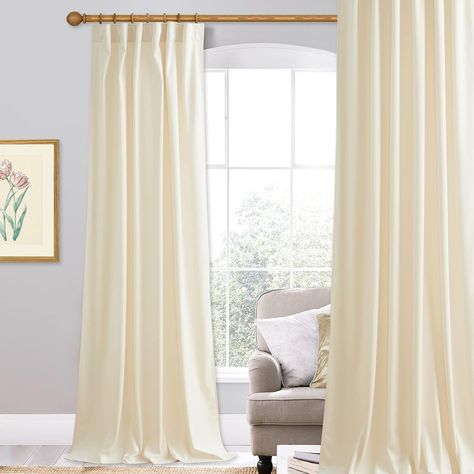 Amazon.com: StangH Ivory Curtains for Bedroom, 90 inches Long Nursery Baby Window Drapes Privacy Light Dimming Home Decor for Sliding Door Living Room, W52 x L90, 1 Panel : Home & Kitchen Ivory Curtains, Door Living Room, Curtains For Bedroom, Window Drapes, Curtains Bedroom, Sliding Door, Sliding Doors, Home Kitchens, Nursery