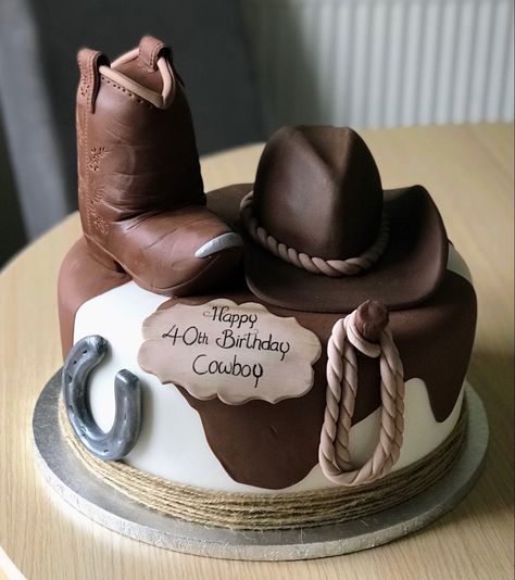 Cowboy Cake Design, Western Themed Cakes For Men, Vaquero Birthday Cake, Western Wedding Cakes 2 Tier, Horse Cake For Men, Vaquero Cake Ideas, Cowboy Cake For Men Western Theme, Charro Theme Party For Men, Cowboy Birthday Cake Boys