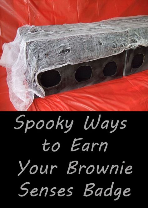 What’s spookier than the sights and sounds of Halloween? Here are 5 great ways (plus a few bonus ideas) on how your Brownies can earn their Senses badge and celebrate Halloween. Brownies Senses Badge Ideas, Halloween 5 Senses Activities, Senses Badge Brownies, Halloween Senses Badge, Senses Brownie Badge, Halloween Senses Activity, Home Scientist Brownie Badge Halloween, Brownies Badges Ideas, Girl Scout Way Badge Ideas Brownies