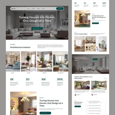 Home Interior Design Website Design For Better View👇 Dribbble: https://dribbble.com/shots/24120608-Real-Estate-Landing-Page-Design Uplabs: https://www.uplabs.com/posts/home-interior-design-website-design - Oripio is a product design agency focusing on UI/UX design, Web Development & branding✌️ Let's discuss👇 Email: contact@oripio.com WhatsApp: +8801701-253995 Follow us on other platforms: links.oripio.com/all Explore more design 👉 https://dribbble.com/oripio #Website #oripio #ui #landin... Web Home Page Design, Home Decor Website Design, Real Estate Landing Page, Real Estate Landing Pages, App Design Layout, Interior Design Website, Learning Skills, Homepage Design, Durga Puja