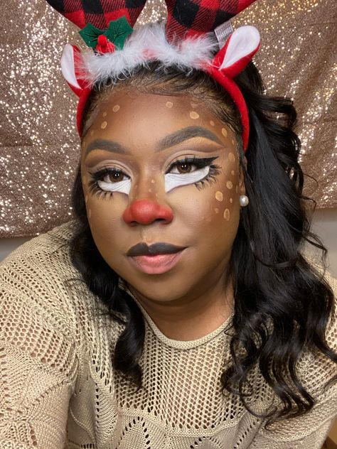 Reindeer Makeup, Face Paint, Carnival Face Paint, Reindeer, Carnival, Halloween Costumes, Halloween, Makeup, Make Up