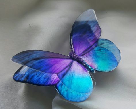 Bouquet Butterfly, Iridescent Resin, Resin Butterfly, Butterfly Embellishment, Special Gifts For Mom, Fairy Garden Decor, Pendant Bails, Craft Wedding, Butterfly Jewelry