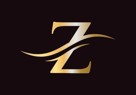 Vector initial letter z logo design. lux... | Premium Vector #Freepik #vector #luxury-brand #royal-logo #luxury-logo #gold-logo Logo Design Z Letters, Z Logo Design Letter, Photo Logo Design Style, Toko Aesthetic, Luxury Logo Design Gold, Letter Z Logo Design, Z Letter Logo, Letter Z Logo, Z Logo Design