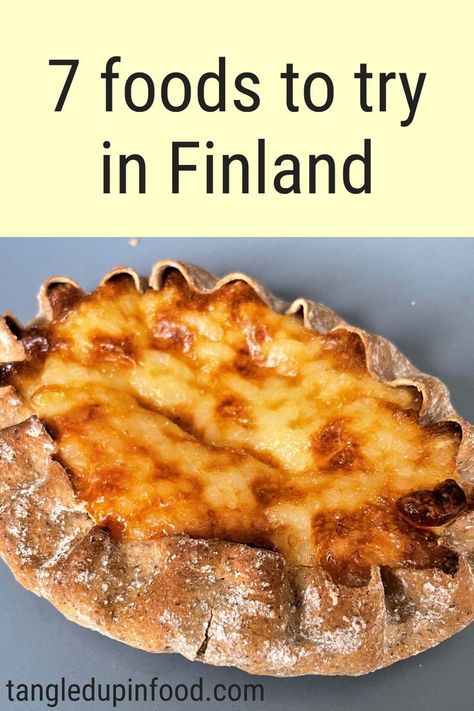 Karelian pasty with text reading "7 foods to try in Finland" Finnish Pulla Bread Recipe, Pulla Bread Recipe, Pulla Recipe, Cardamom Bread Recipe, Finnish Pancakes, Cardamom Bread, Finland Food, Finnish Cuisine, Finnish Food