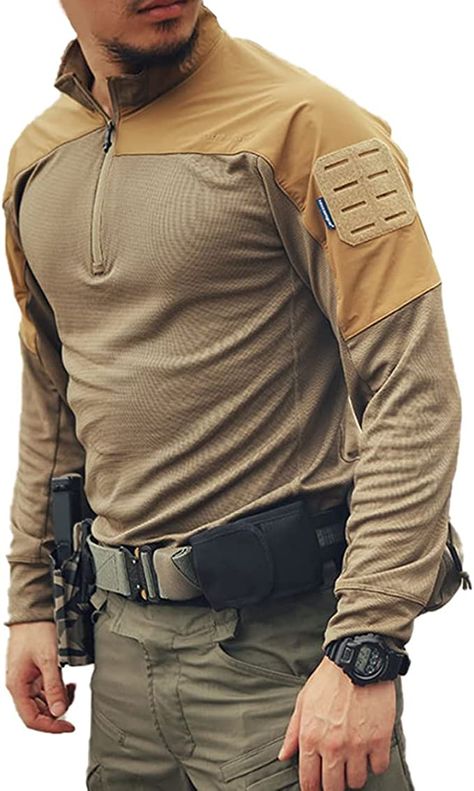 Tactical Shirts Men, Sci Fi Ideas, Cod Oc, Tactical T Shirts, Futuristic Clothing, Total Station, Tactical Wear, Tactical Shirt, Combat Shirt