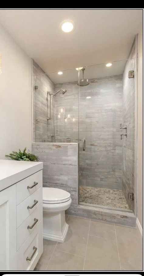 Bathrooms Not Fully Tiled, Restroom Remodel, Bathroom Design Small Modern, Bilik Air, Small Bathroom Interior, Full Bathroom Remodel, Small Bathroom Renovations, Desain Pantry, Washroom Design