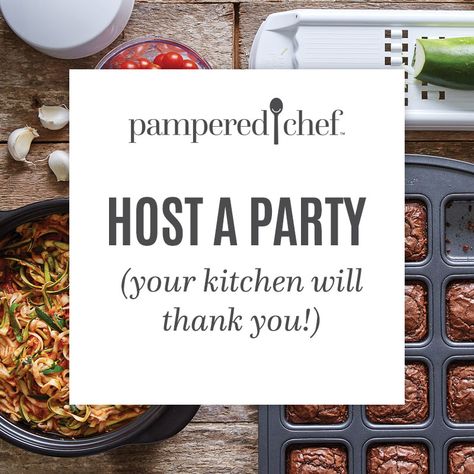 Pampered Chef Party, Chef Party, Pampered Chef Consultant, Pampered Chef Recipes, Facebook Party, Virtual Party, Book Party, Chefs Kitchen, Cooking Show