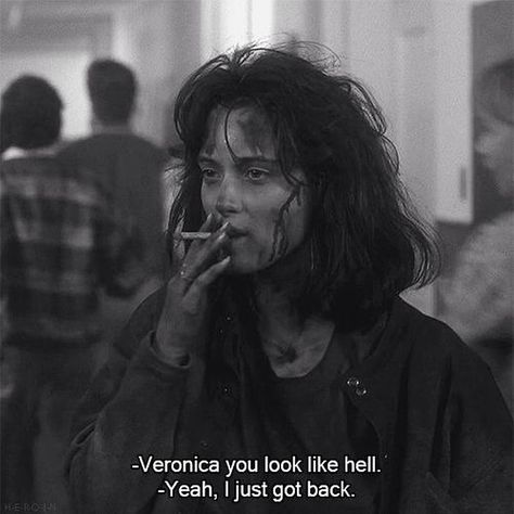 ❁ ; @troublejane Veronica Sawyer, Movies Quotes, Septième Art, I Love Cinema, Movie Lines, Winona Ryder, Film Quotes, Tv Quotes, Film Tv