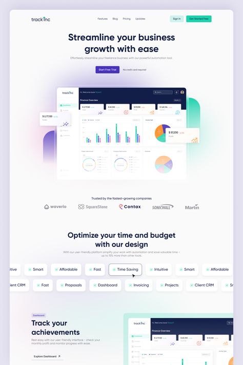 Business Management Website Design, Warehouse Website Design, Tech Landing Page Design, Product Description Design, Dashboard Landing Page, Saas Website Design, Software Landing Page, Webpage Layout, Project Management Dashboard