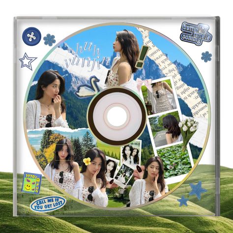 Cd Canva Scrapbook, Yunjin Scrapbook, Film Scrapbook Ideas, Cute Edits On Pictures, Canva Scrapbook Ideas, Scrapbook Photo Ideas, Canva Scrapbooking Ideas, Canva Photos Edit, Collage Picture Ideas