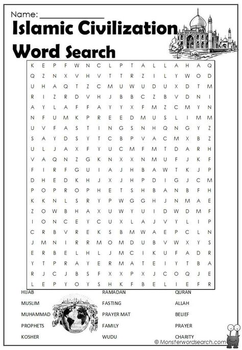 awesome Islamic Civilization Word Search Islamic Word Search, Ramadan Word Search, Ramadan Quiz, Islamic Worksheets For Kids, Ramadhan Activities, Ramadan Challenge, Hijab Cartoon Wallpaper, Cute Hijab Cartoon, Ramadan Activity