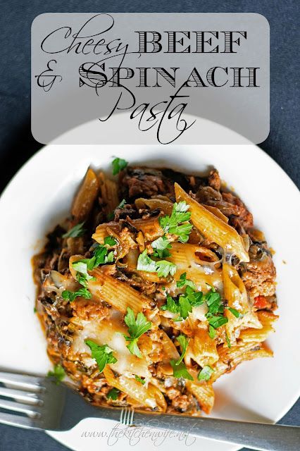 Cheesy-Beef-and-Spinach-Pasta- Beef Spinach Pasta, Spinach Pasta Bake, Spinach Pasta Recipes, Crockpot Pasta, Affordable Recipes, Pasta Dinner Recipes, Spinach Pasta, Perfect Pasta, Easy Cheesy