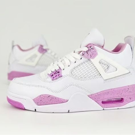 Air Jordan 4 Retro Pink Oreo Cute Shoes For Women Sneakers, Jordan 4’s Pink, Jordan 4 Retro Pink, Pink Oreos, Pink Jordans, Jordan 4’s, Jordan Retro 4, Back To School Shoes, Jordan 4s