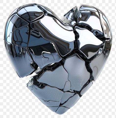 Shattered metallic heart shape | free image by rawpixel.com / Aom W. Graphic Design Portfolio Book, Melting Heart, 3d Chrome, Chrome Design, Heart 3d, Shattered Heart, Graphic Design Assets, Heart Clothes, Tshirt Design Inspiration