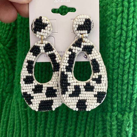 Icon Black, And White Beaded New Earrings Cute, Black And White Beaded Earings New Post 2 Inches Fun Earrings Cross Posted Check Out Other Earrings, Jewelry, Sweaters, Etc. Will Only Discount If Purchase Two Or More Great For Gifts Or Yourself #Icon Black, And White Beaded New Earrings#Icon, Jewelry #Black, And White Earrings#Beaded Earrings Beaded Cow, Jewelry Icon, Cow Print Earrings, Icon Jewelry, Earrings Cross, Black Cow, New Earrings, Jewelry Black, Earrings Beaded