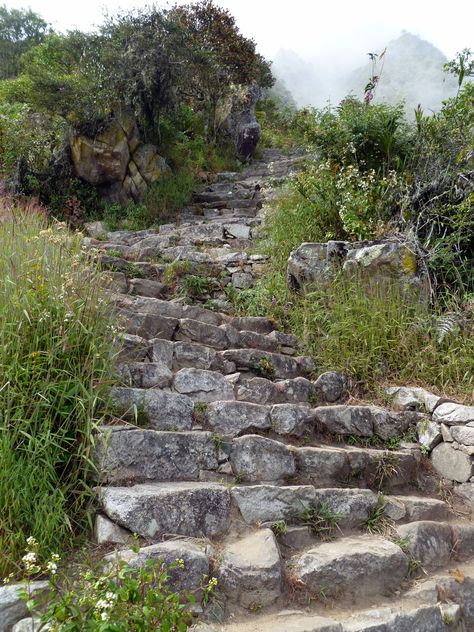 Mountain Staircase, Trail Stairs, Mountain Stairs, Trail Steps, Mountain Pathway, Natural Paths, Shadow Reference, Candlekeep Mysteries, Medieval Places