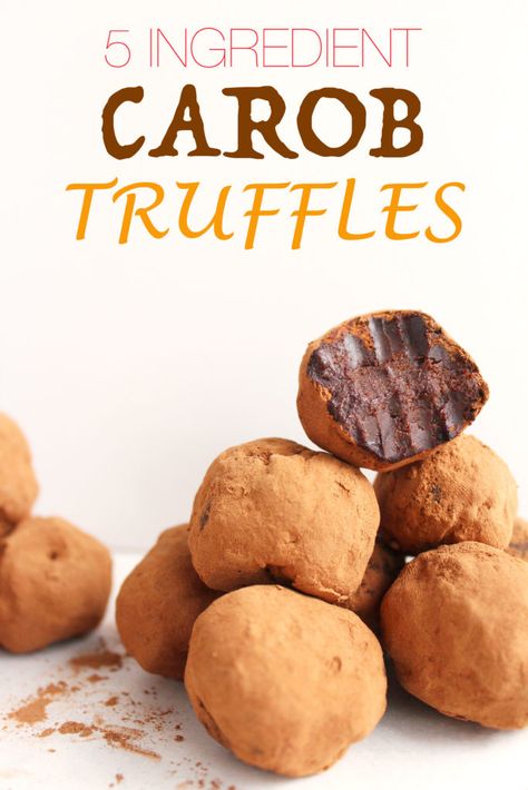 INCREDIBLE 5 Ingredient Carob Truffles! Naturally sweetened, creamy, and SO chocolaty! Perfect to take to parties/get togethers or as a gift! #vegan #norefinedsugar #recipe #truffles | RECIPE at PeachandtheCobbler.com Carob Chocolate Recipe, Carob Powder Recipes, Carob Truffles, Wild Rice Recipes Side Dishes, Carob Recipes, Truffle Recipes, The Cobbler, Lemon Mousse, Truffles Recipe