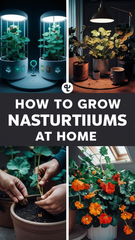 Looking to add a pop of color and flavor to your garden? 🌿🌸 Nasturtiums are the perfect choice! Easy to grow, with vibrant blooms and edible leaves, they bring beauty and a unique peppery taste to your dishes. Start growing these delightful flowers at home and enjoy their low-maintenance charm! 🌼 #GardeningTips #EdibleFlowers #SmartPlantCare #GrowSmart #IndoorGardening Edible Leaves, Flowers At Home, Edible Garden, Edible Flowers, Plant Care, How To Grow, Gardening Tips, Planting, To Grow