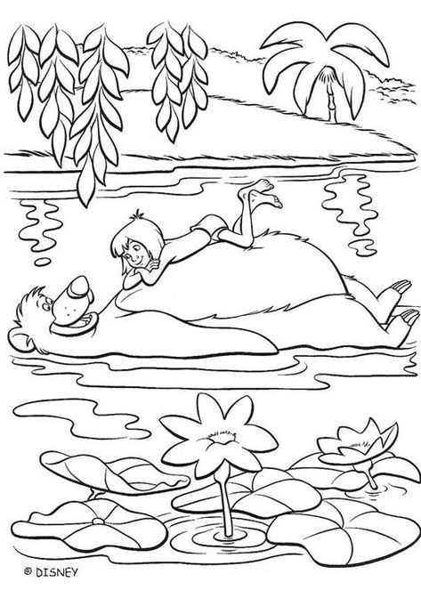 Jungle Book Coloring Pages, Disney Coloring Pages Printables, Jungle Book Characters, Jungle Coloring Pages, Jungle Pictures, Jungle Book Disney, The Jungle Book, Disney Colors, Cartoon Girls