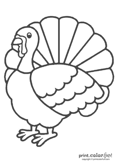 Download and print your page here! Turkey Pictures To Color, Turkey Template, Turkey Coloring, Creation Coloring Pages, Turkey Drawing, Thanksgiving Coloring Book, Free Thanksgiving Coloring Pages, Turkey Images, Turkey Coloring Pages