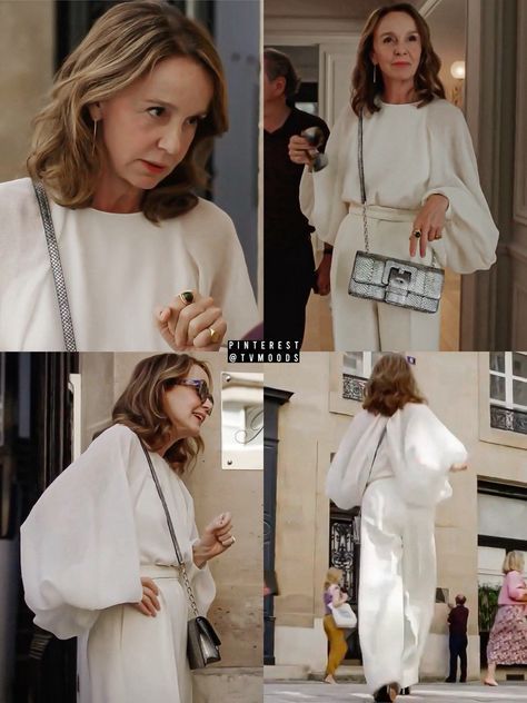 Sylvie Emily In Paris Hair, Emily In Paris Silvia Outfit, Emily In Paris Silvia, Sylvia Emily In Paris Outfits, Sylvia Emily In Paris, Sylvie Emily In Paris Outfits Season 4, Sylvie Grateau Style, Sylvie From Emily In Paris Outfits, Philippine Leroy-beaulieu Style