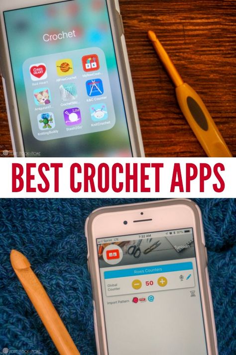 This list of the Best Free Crochet Apps will get those creative juices flowing, and help to keep them flowing! via @ashlea729 Crochet Therapy, Crochet Slipper, Channel Ideas, Crochet Hack, Crochet Kids, Crochet Tools, Easy Crochet Projects, Crochet Tips, Crochet Business