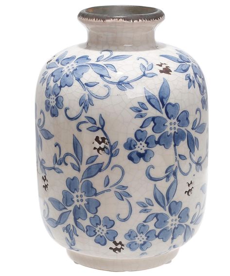 PRICES MAY VARY. Light blue and white porcelain ceramic flower vase ,elegant and vintage decor . Ceramic Art Vase, Blue And White Ceramics, Mediterranean Vase, Elegant Pottery, Blue And White Painting, Porcelain Designs, Painted Dishes, French Blue And White, Blue White China