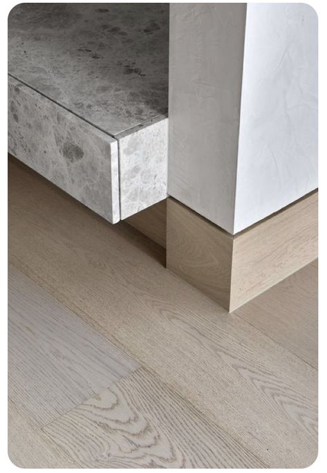 Shadow Gap Skirting, Floor Skirting, Baseboard Styles, Shadow Gap, Millwork Details, Seaside Living, Joinery Details, Wooden Floor, Furniture Details