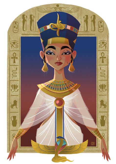 Pharaonic Design, Egyptian Illustration, Egypt Crafts, Egyptian Princess, Ancient Egyptian Goddess, Prince Of Egypt, Egyptian Inspired, Old Egypt, Ancient Mythology