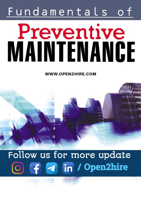 Fundamentals of Preventive Maintenance Books, Health And Safety, Wise Mind, Fluid Mechanics, Preventive Maintenance, Mechanical Engineering, Repair And Maintenance, Book Worms, Engineering