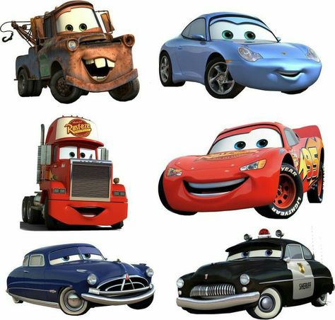 Mc Queen Cake Topper Printable, Disney Cars Characters, Lightning Mcqueen Party, Disney Cars Wallpaper, Cars Mcqueen, Car Cake Toppers, Mcqueen Cars, Cars Birthday Party Decorations, Candy Car