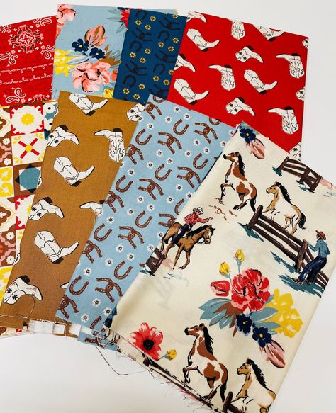 Cowboy Fabric, Cowboy Quilt, Western Quilts, Quilt Fabrics, Riley Blake Fabric, Cowgirl Cowboy, Cowgirl Western, Cowboy Cowgirl, Cowboy Western