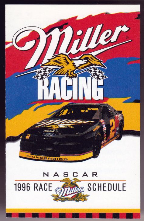 Logos, Miller Lite Poster, Nascar Poster, Auto Racing Posters, 90s Nascar, Texaco Vintage, Rusty Wallace, Lite Beer, Harley Shirts