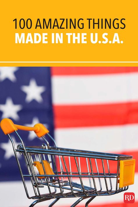 If you're looking for amazing things made in America, you've come to the right place. We've rounded up 100 of the most unique, useful, and interesting all-American products. American Products, Made In America, American Made, Household Items, In America, Amazing Things, The 100, Quick Saves