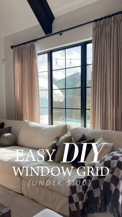 Looking for an easy DIY to upgrade your windows at home? We recently added window grids to our windows, and boy, what a difference it made.… | Instagram Adding Window Grids, Colonial Windows, Window Grilles, Window Grills, Window Grids, Residential Windows, Blogger Home, Window Grill, Diy Window