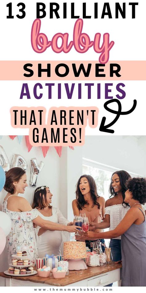 Baby shower activities that aren't games Baby Shower Entrance Decor, Baby Shower Girl Diy, Shower Activities, Classy Baby Shower, Baby Shower Party Games, Idee Babyshower, Outdoor Baby Shower, Sprinkle Baby Shower, Baby Shower Brunch