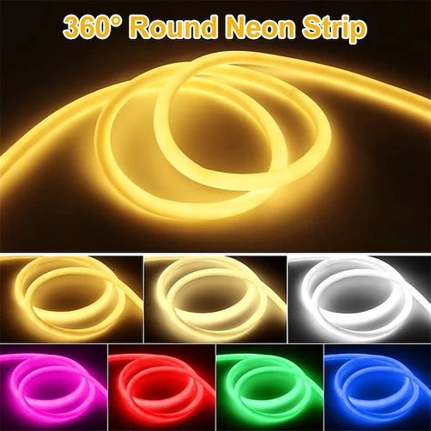 Illuminate your space with our 360-degree round neon LED light strip! Waterproof and flexible, perfect for indoor and outdoor DIY decorations. ✨💡 https://lightinthebox.tv2h87.net/c/4923499/898314/8199?prodsku=9664023&u=https%3A%2F%2Fwww.lightinthebox.com%2F360-round-neon-led-light-strip-220v-240v-tube-flexible-rope-lights-waterproof-holiday-home-decoration-for-indoors-outdoors-diy-decor_p9664023.html&intsrc=APIG_7096 #LEDLighting #HomeDecor #Lightinthebox Tap the link in the bio to shop ... Stage Lighting Design, Led Pool Lighting, Fiber Optic Lighting, Led Art, Led Projects, Led Band, Decor 2024, Led Light Strip, Rope Lights