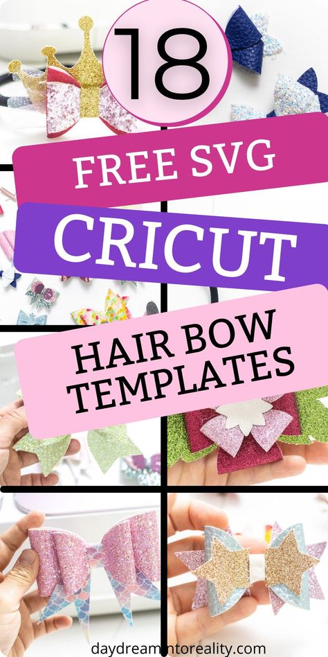 Hair Bow Templates Printable, Hair Bow Free Template, Bow Making Template, Svg Bows Free, Hair Bow Templates Svg Free, Free Svg Files For Cricut Hair Bows, Hair Bow Free Svg, Cricut Cheer Bows, Hair Bows With Cricut