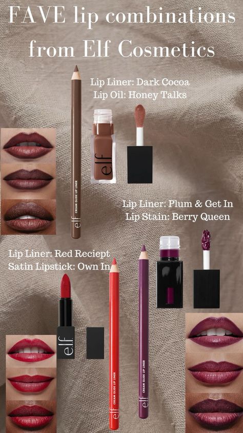 Shop e.l.f. O FACE Satin Lipstick, Own … and other curated products on LTK, the easiest way to shop everything from your favorite creators. Dark Autumn Makeup Products, Black Makeup Tutorial, Makeup For Downturned Eyes, Fall Lipstick, Lipstick For Dark Skin, Soft Makeup Looks, Simple Makeup Tips, Brown Skin Makeup, Makeup Help