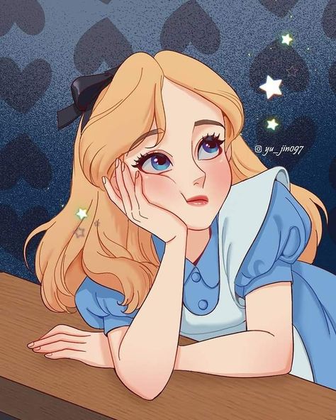 Alice In The Wonderland, Cartoon Girl, Alice In Wonderland, A Girl, Blonde, Disney, Hair, On Instagram, Blue