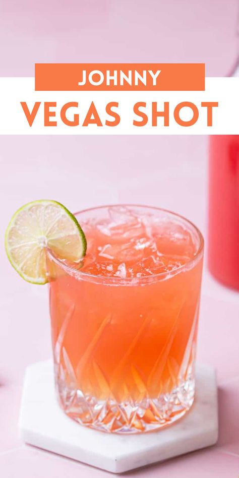 Want to make your party extra fun? Meet the cool Johnny Vegas Shot Recipe! It's a colourful and tasty drink that everyone will love. Vegas Cocktails, Casino Themed Drinks Cocktails, Johnny Vegas Shot Recipe, Johnny Vegas Drink Recipe, Las Vegas Cocktails, Vegas Bomb Shot, Johnny Vegas, Johnny Rockets, Vodka Shots