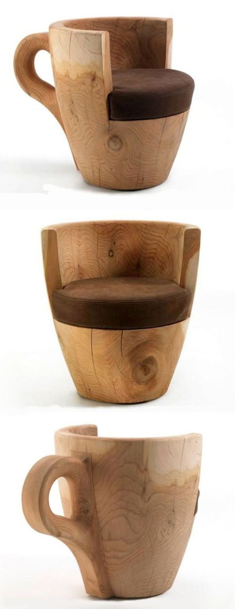 Coffee Shop Furniture, Urban Furniture Design, Coffee Chairs, Unusual Furniture, Shop Stool, Wood Trunk, Cafe Furniture, Trendy Furniture, Coffee Shops Interior