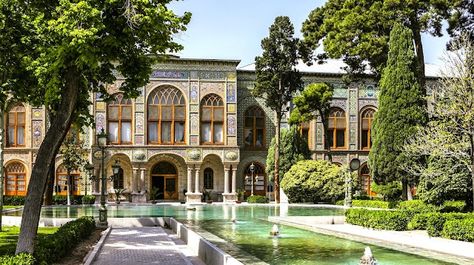 Golestan Palace - Iran Golestan Palace, Iranian Architecture, Persian Garden, Iran Travel, Palace Garden, Cozy Cafe, Museum Of Contemporary Art, Grand Entrance, Tehran