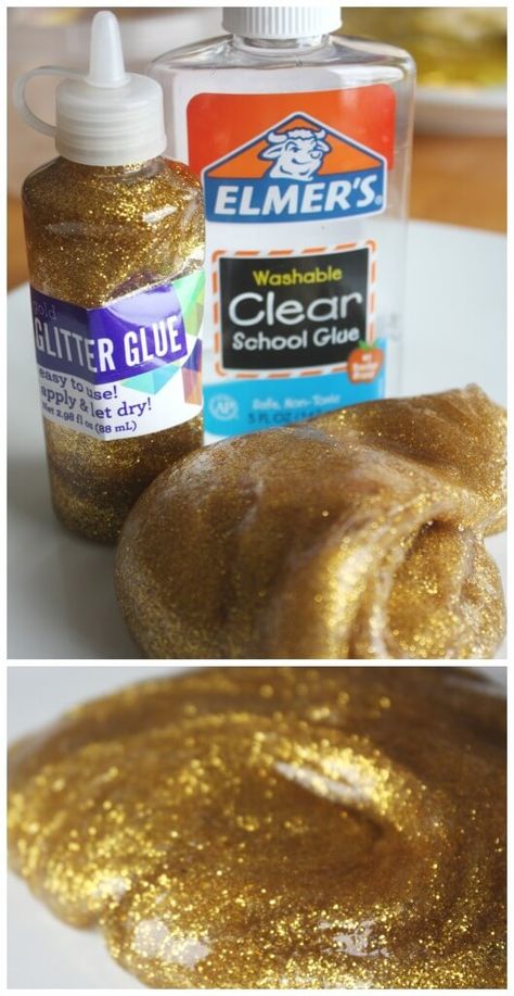 Glitter Glue Slime Recipes, Glitter Glue Slime, Puffy Slime, Diy Crafts Slime, Glitter Slime Recipe, Borax Free Slime, Crafts Slime, Glue Slime, Free Slime